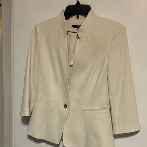 White House Black Market Cream Blazer size 6